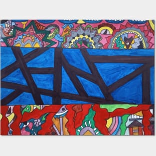 Abstract & Nakshi art. Posters and Art